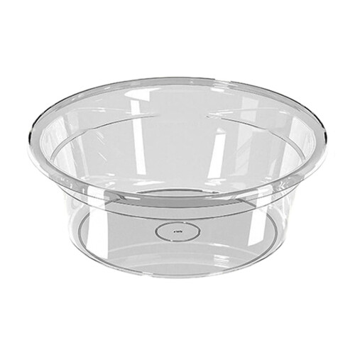 Lavoar din plastic transparent – cadă rotundă îngroșată, pachet de 1