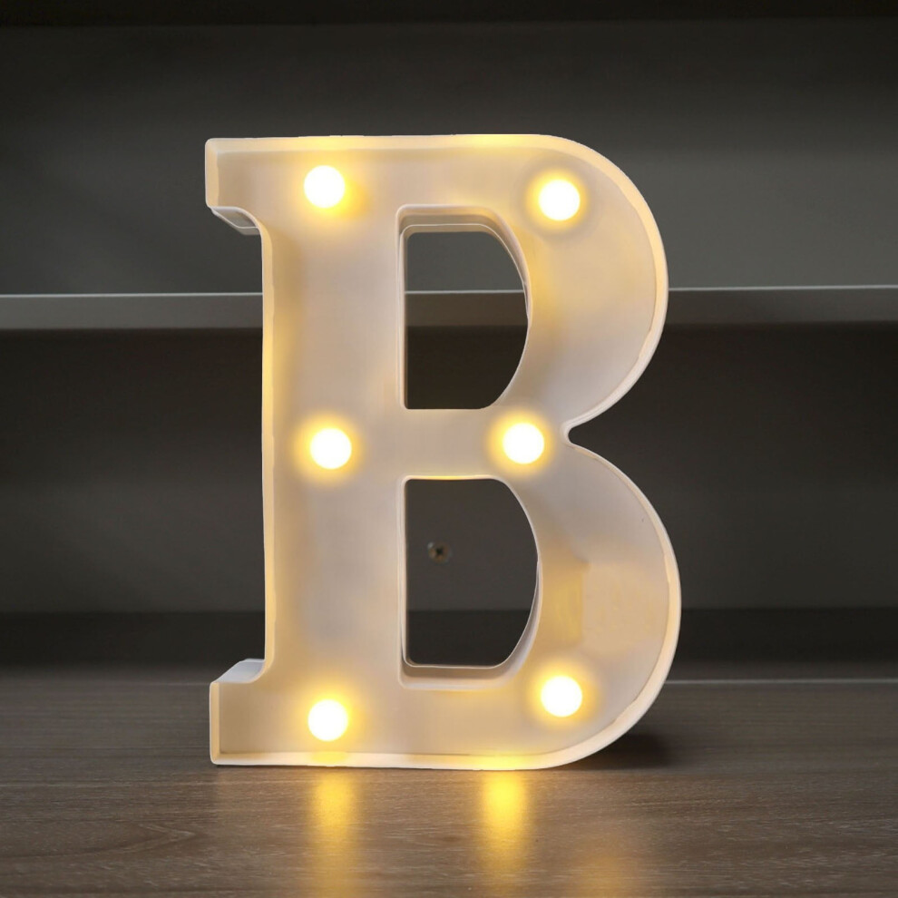 LED Alphabet Letter Lights - Battery Operated Nursery Wall Decor for Birthday Wedding & Kids Room Lighting