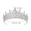 Tiara de Rainha em Strass Dourado e Roxo 2