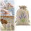 Pacote com 12 Sacos de Juta com Cordão para Sachês de Lavanda e 2