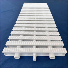 Swimming Pool Drain Grate AntiSlip Interlocking ABS Overflow Grating Cover White 7.1in 10pcs