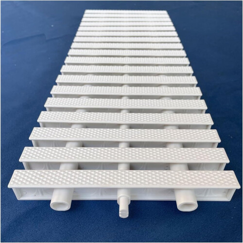 Swimming Pool Drain Grate AntiSlip Interlocking ABS Overflow Grating Cover White 7.1in 10pcs