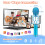 Blue Handheld Wireless Karaoke Microphone 2