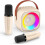 Kids Karaoke Machine with 2 Microphones LED Beige 1
