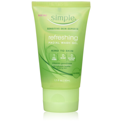 Simple Simple Refreshing Facial Wash Gel 1.7Oz (3 Pack)