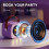 Mini Karaoke Machine with Dual Mics Purple 2