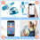 Blue Handheld Wireless Karaoke Microphone 4