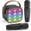 Portable Mini Karaoke Machine with Dual Mics Black 1