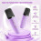 Mini Karaoke Machine with Dual Mics Purple 5