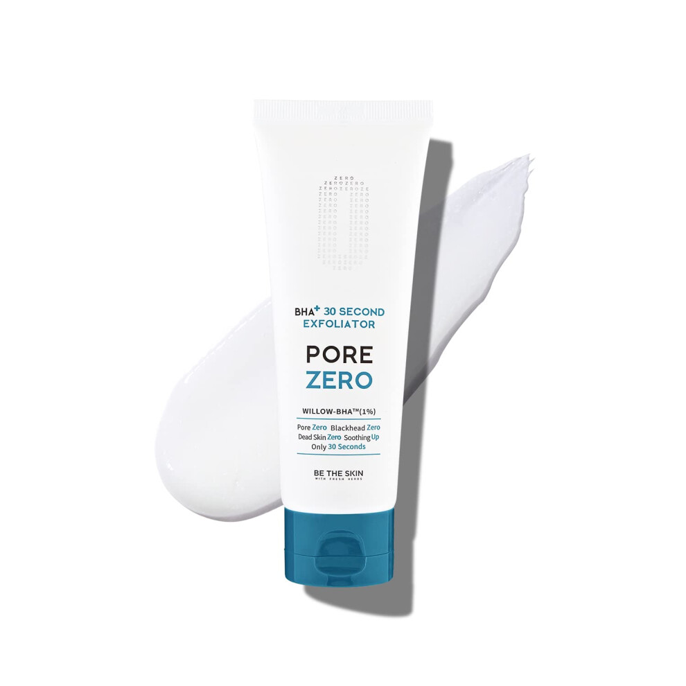 Be The Skin Bha+ Pore Zero 30 Second Exfoliator 3.52Oz / 100G | Quick Exfoliator For Pore Treatment And Removal Of Dead Skin Cells | Cruelty-Free