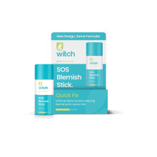 Witch SOS Blemish Stick, fights bacteria, works instantly, reduces excess oil and blemishes. Vegan friendly. Packaging may vary, exactly the same