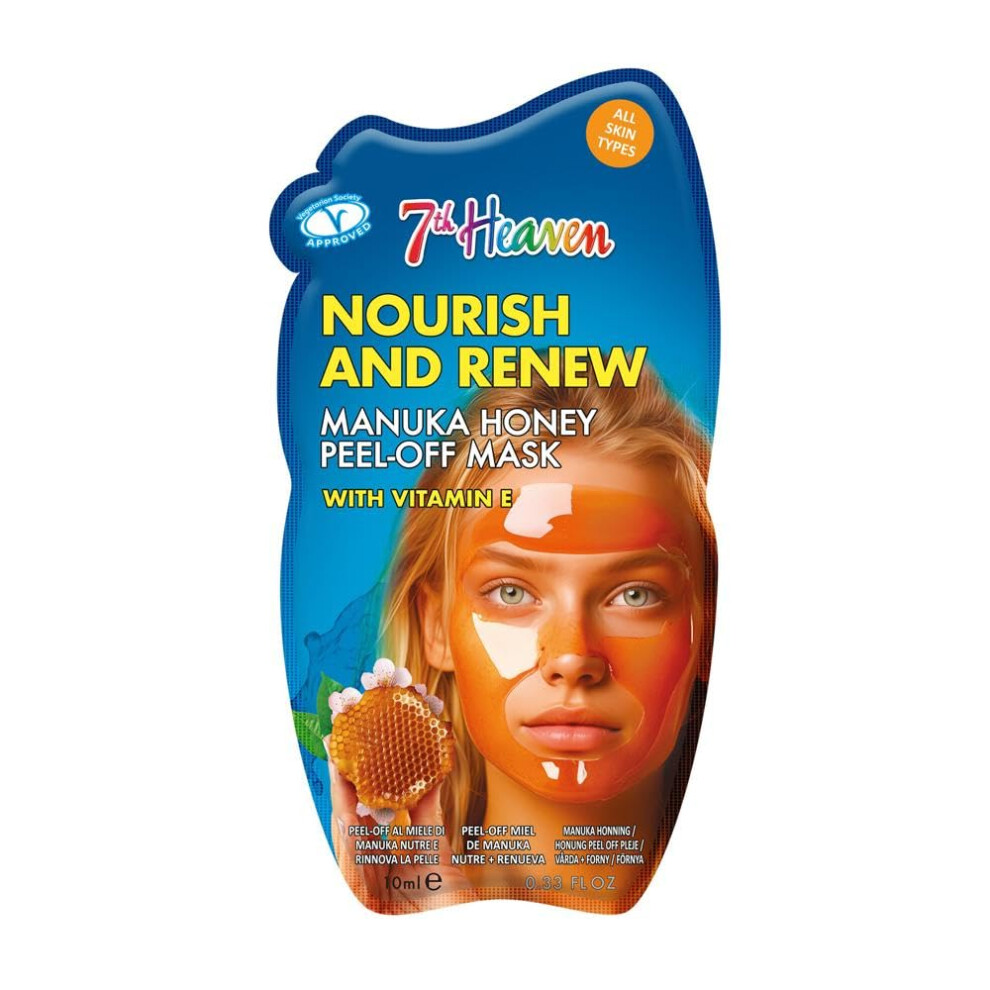 7Th Heaven Manuka Honey Peel Off Face Mask With Vitamin E - Nourish And Renew - All Skin Types