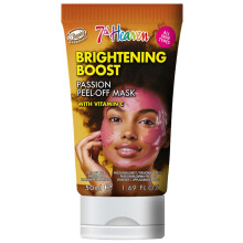 7th Heaven Passion Peel Off Face Mask with Vitamin C - 50ml Multi-Use Tube - Brightening Boost - All Skin Types