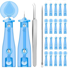 102Pcs Sterile Needles for Pimples, Disposable Acne Pimple Popper Needle Kits for Blackhead and Blemish Remover, Practical Acne Pimple Needles for