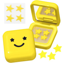 VLUVLA 64PCS Star Pimple Patches, Hydrocolloid Star Spot Patches for Face, Reduce Redness, Absorb Pus, Cute Star Shape, Gentle Skincare for All Skin