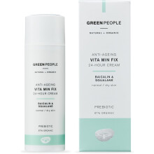 Green People Vita Min Fix Moisturiser - 24-Hour Cream - With Squalane (Derived from Olives) for Normal & Dry Skin - Paraben & Alcohol Free - Cruelty