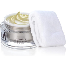 Emma Hardie 100ml Moringa Cleansing Balm with Cleansing Cloth Set, No-Rinse Formula Removes Face & Eye Make Up, Moisturizes & Hydrates the Skin,