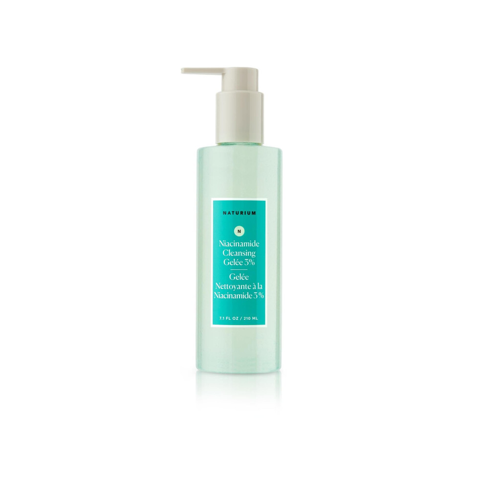 Naturium Niacinamide Cleansing Gel?E 3% Plus Hyaluronic Acid & Vitamin C, Gentle & Smoothing Face Wash | 7.1 Fl Oz / 210 Ml