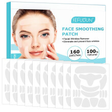 160 PCS Facial Silicone Wrinkle Patches,Forehead Wrinkle Patches, Smoothing & Fade Fine Lines, Whole Face Tape Reduces Wrinkles Moisturises Skin,For