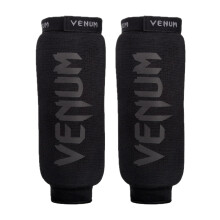 Venum, Kontact Shin Guards Without Foot, Men's, L, Black/Black
