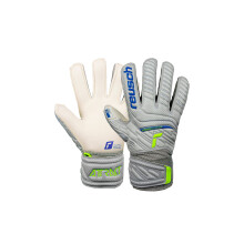 Reusch Attrakt Grip Finger Support Junior Flexible Goalkeeper Gloves Children Teenagers Football Gloves with Finger Protection for All Playing Field