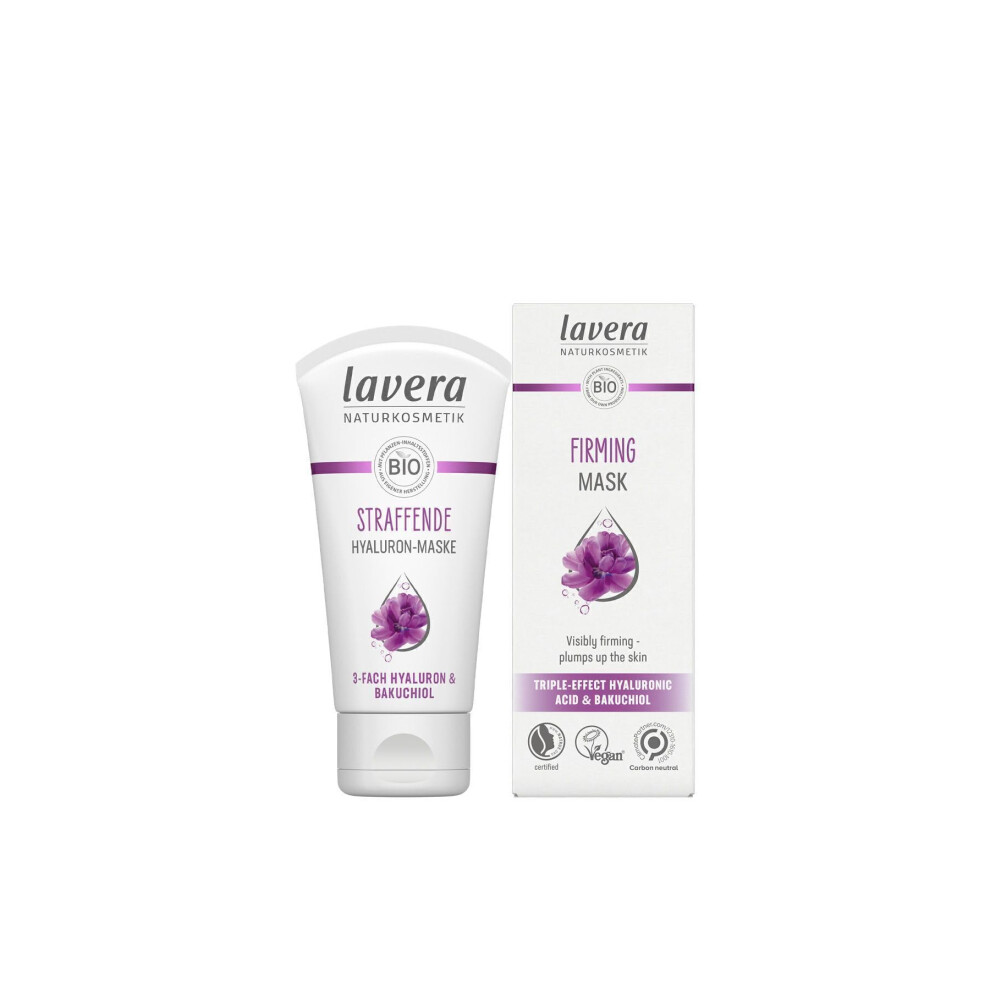 Lavera Firming Mask - With Triple-Effect Hyaluronic Acid & Bakuchiol - Anti-Age - Vegan - Organic Skin Care - Visibly Firming And Plumps Up The Skin