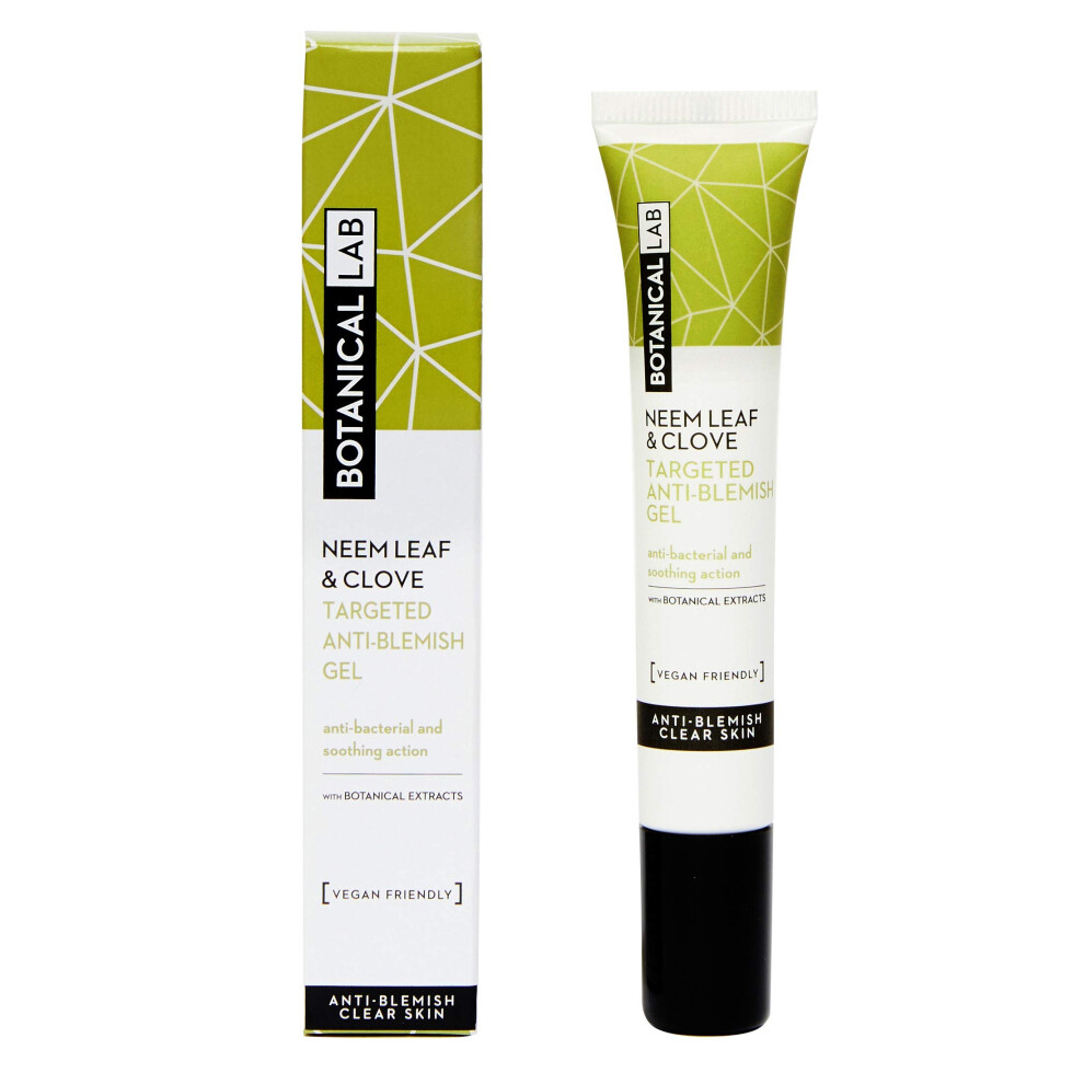Botanical Lab Neem Leaf & Clove Blemish Treatment Gel 20Ml - With Witch Hazel + Salicylic Acid