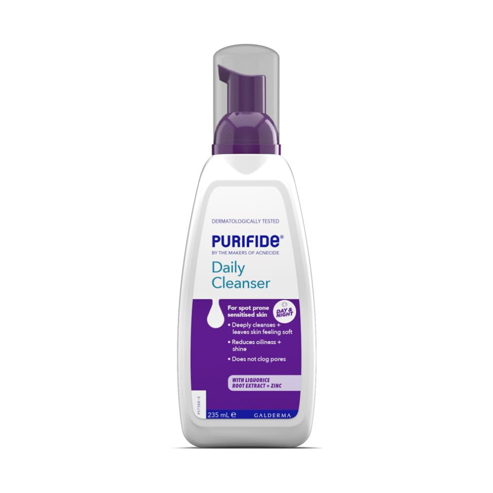 Acnecide Purifide By Daily Cleanser Acne Face Wash For Spot Prone Skin & Blemish Control, For Women And Men, 235Ml