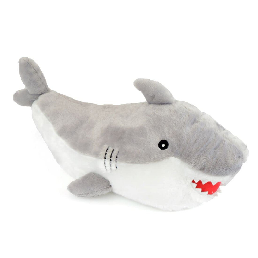 Follow That Dream 750Ml Hot Water Bottle With Large 3D Plush Novelty Cover - Shark Or Dinosaur (Shark), Multicoloured