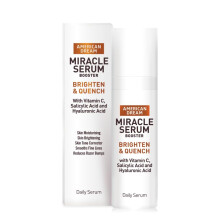 American Dream's Advanced Miracle Serum 50ml with Hyaluronic Acid - Brightening, Blemish Control, and Anti-Aging Formula for Men and Women