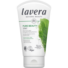 lavera Pure Beauty 3in1 Wash Scrub Mask - deep pore cleansing - against impurities - reduces blackheads - vegan - natural cosmetics