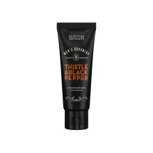 Scottish Fine Soaps Men's Grooming Thistle & Black Pepper Moisturiser 75ml ? Travel Sized Hydrating Face Moisturiser with Hyaluronic Acid and Almond