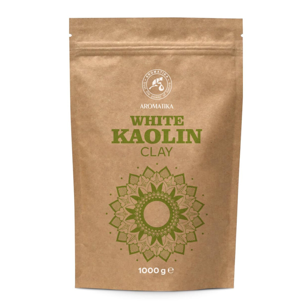 Aromatika Trust The Power Of Nature White Kaolin Clay Powder 1000 G - Cosmetic Clay Powder - Natural Kaolin Clay Powder - Clay - Cleansing For Face & Scalp & Body - Deep Skin