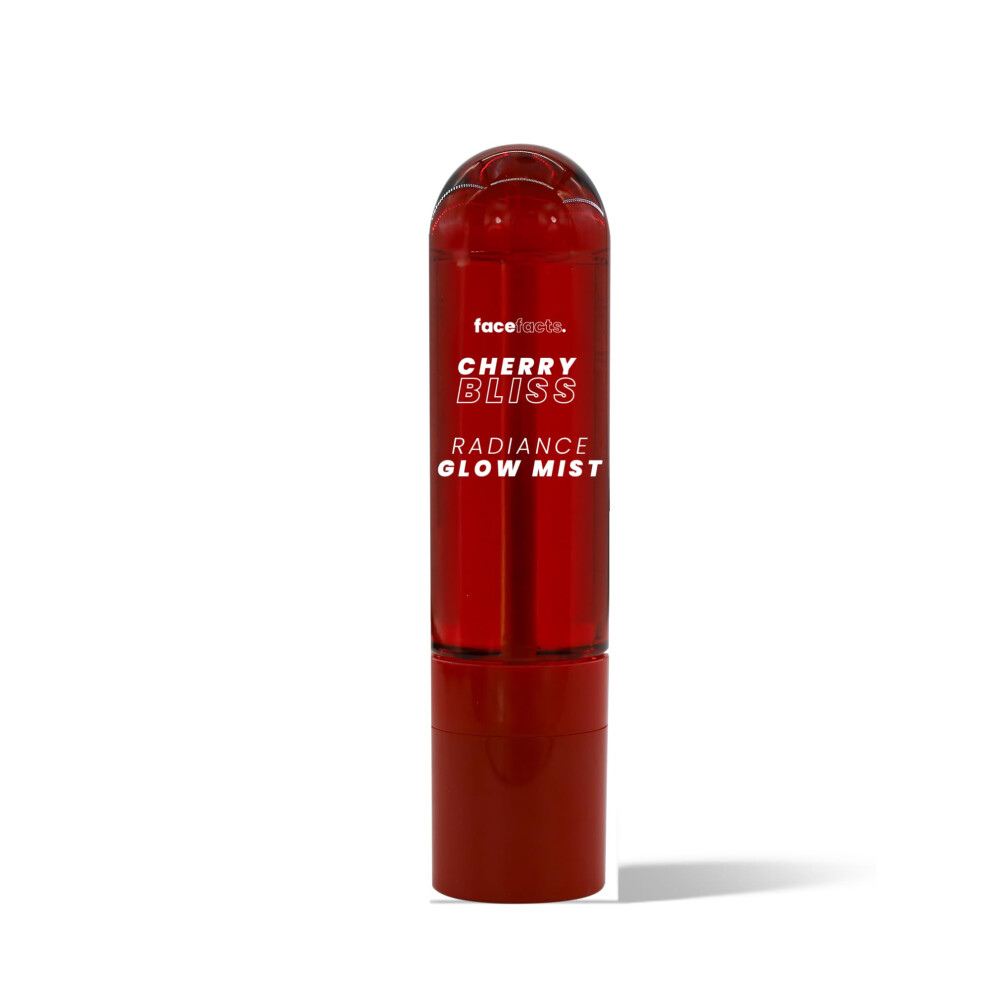 Face Facts Cherry Bliss Radiance Glow Mist. Hydrating Hyaluronic Acid, Cooling Cucumber Extract Replenishes Tired Skin, Leaves Complexion Dewy,