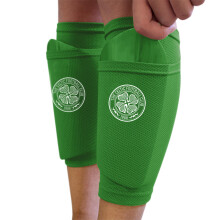 Hy-Pro Officially Licensed Celtic F.C. Shin Pad With Sock Sleeve, Junior - Shin Guard, Breathable, Lightweight, Durable, Protective Gear, Merchandise,