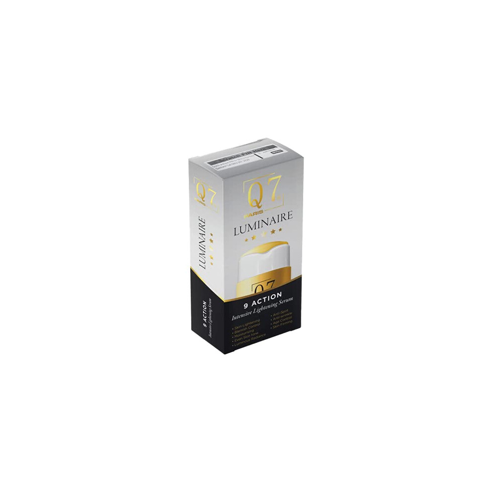 Q7 Q7paris Luminaire 9-Action Intensive Skin Lightening Serum. Effective Skin Brightening Skin Whitening Serum For Face/Neck/Eye Contour/Body Underarm