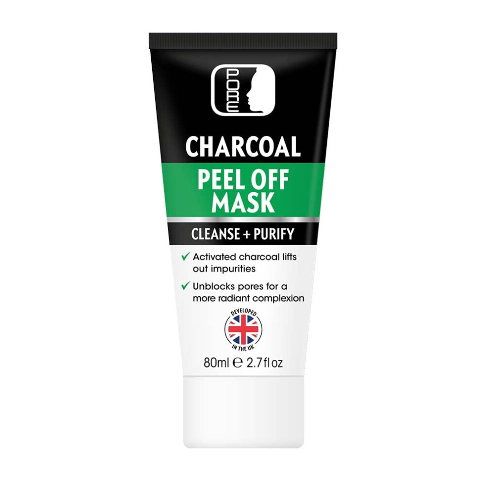 Pore - Blackhead Peel Off Face Mask With Activated Bamboo Charcoal To Remove Blackheads & Impurities For Men And Women - Purifying, Deep Cleansing And