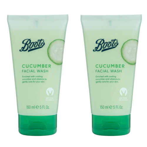 Boots No7 BOOTS | Cucumber Facial Wash | 150mL [ x2 Pack ]