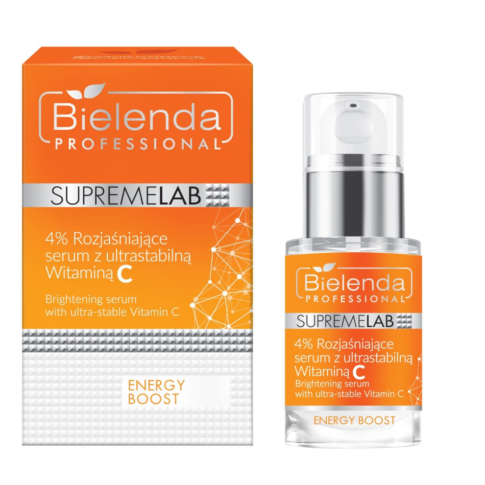 Bielenda Professional Supremelab Energy Boost Brightening Serum With Ultra Stable Vitamin C 15 Ml