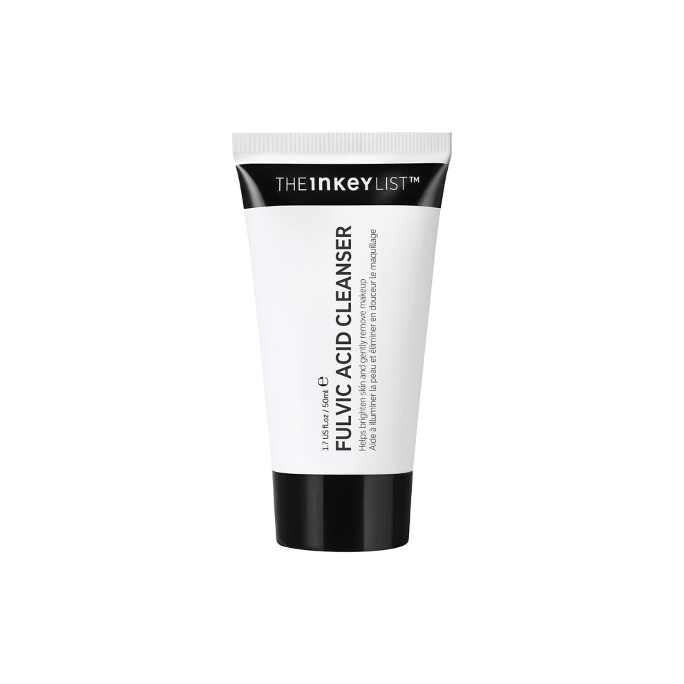 The Inkey List Mini Fulvic Acid Cleanser 50Ml, Removes Makeup, For A Healthy Looking Complexion, Fragrance Free, Suitable For All Skin Types