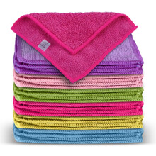 DualVertex 30 Microfibre Makeup Remover Wipes for Face Cleansing with 1 Laundry Bag - 15 x 15cm Make Up Removing Towel & Reusable Cleansing Cloth -
