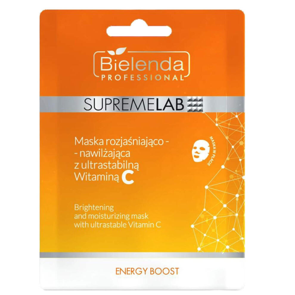 Bielenda Supremelab Energy Boost Brightening And Moisturising Mask With Ultra-Stable Vitamin C 1 Patch
