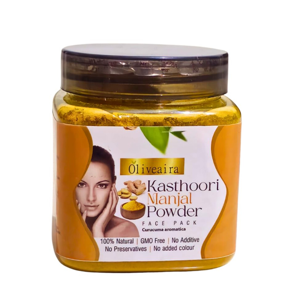 Oliveaira Kasturi Turmeric Powder By (100G) - Natural Skin Brightener & Anti-Aging Powerhouse