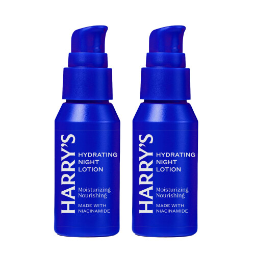 Harry's Harry's Hydrating Night Lotion, Night Moisturiser for Face, Lightweight 50ml, 2 Pack