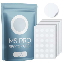 MS Pro Pimple Patches Hydrocolloid Acne Spot Treatment, Invisible Spot Dots for Face, Pimple Stickers for Breakouts, Zit Patches for Overnight Care,