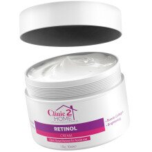 Clinic2Home Retinol Cream - 50g - Anti Wrinkle Night & Day Face Retinol Cream for Woman & Men Fast-Acting - Brighten Skin, Boost Collagen, Reduce Fine
