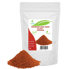 Moroccan Red clay - 200 gr - DIY Face Masks, Body Mask, Hair Mask, Soft Peels and Scrubs, Soap Making, Anti-Ageing & Skin firming, Natural And