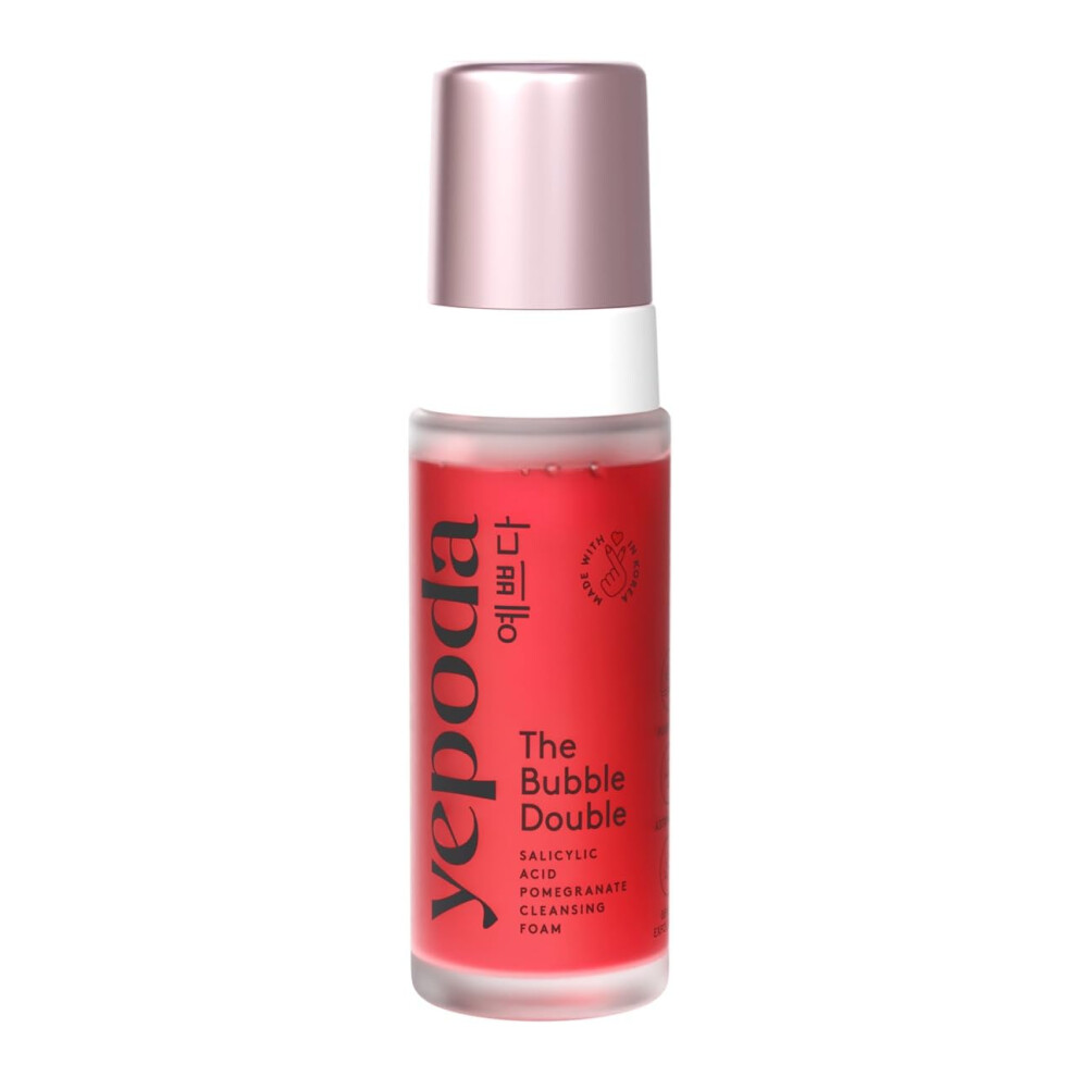 Yepoda The Bubble Double, Gently Exfoliating Cleansing Foam, Deeply Cleanses Pores & Prevents Impurities, Vegan Korean Face Cleanser For All Skin