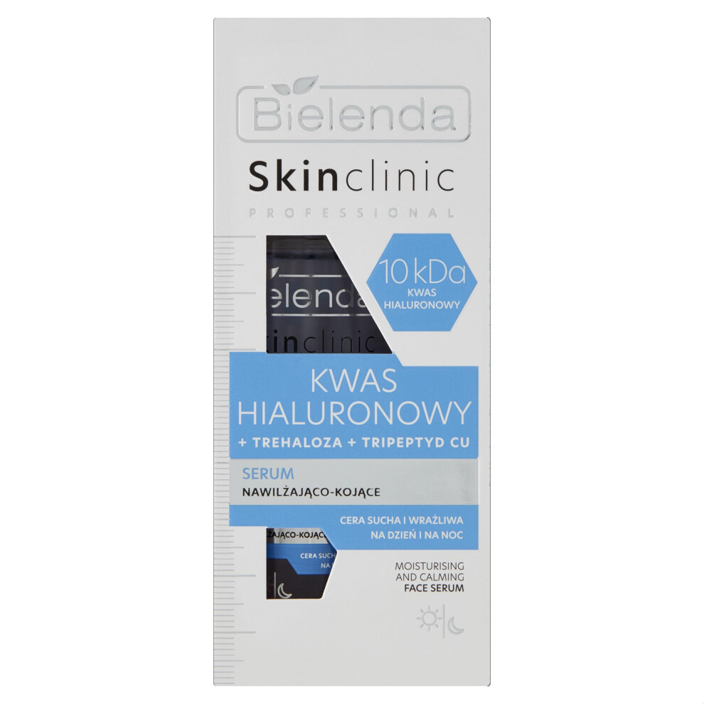 Bielenda Skin Clinic Professional Hyaluronic Acid Moisturising And Soothing Serum For Dry And Sensitive Skin Day And Night 30Ml