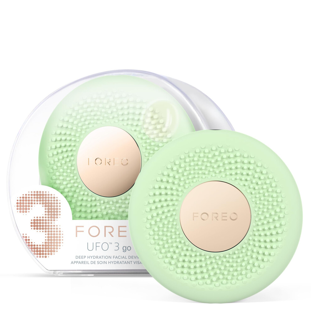 Foreo Red/Light Ufo 3 Go Travel-Friendly Face Mask Skincare Device, Face Moisturiser, Anti-Aging Skincare, Full Spectrum Led & Therapy, Thermo